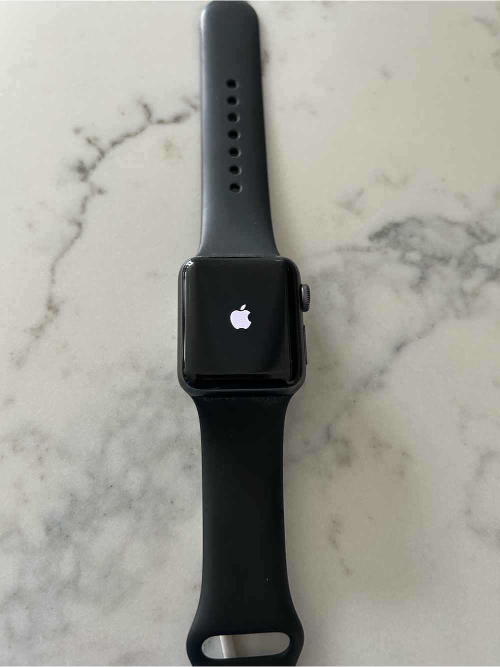 Apple Smartwatch in Black with Black Sport Band